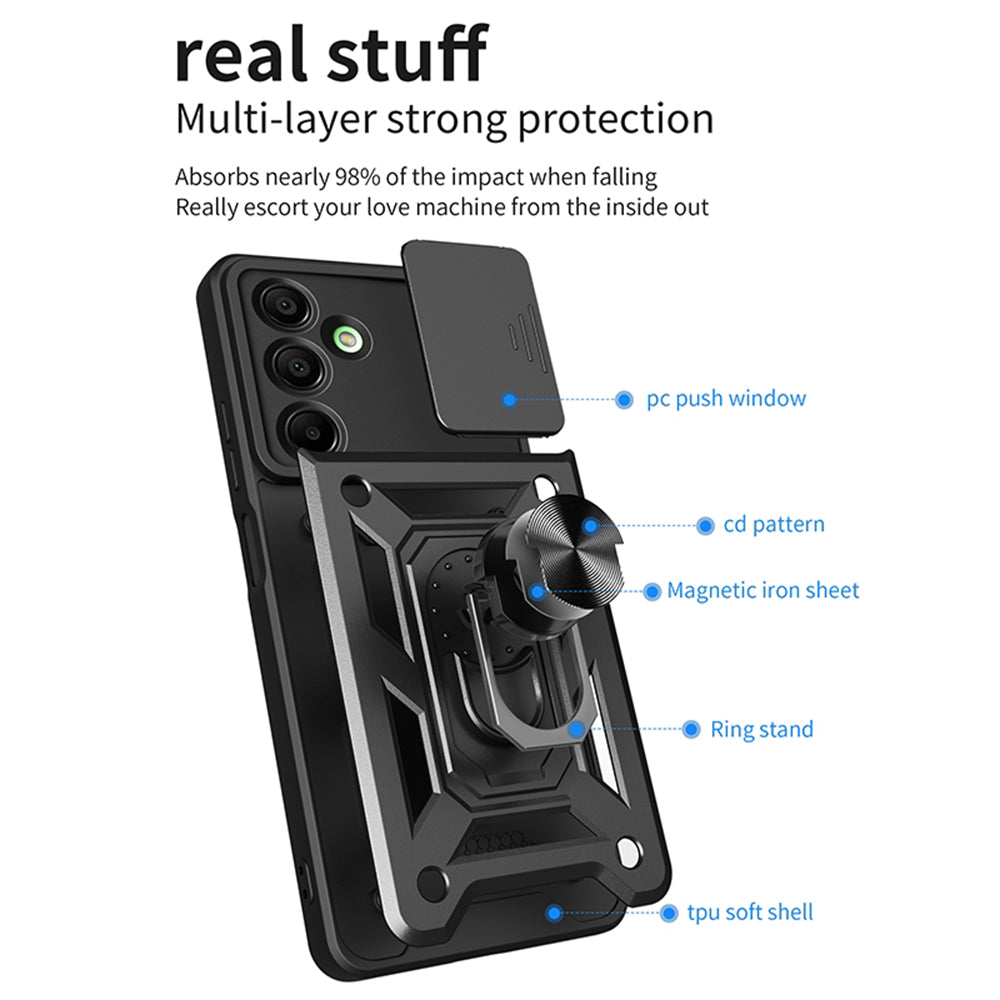 Case for Samsung Galaxy A16 5G A166 / A16 4G A165, Techsuit, CamShield, Blue