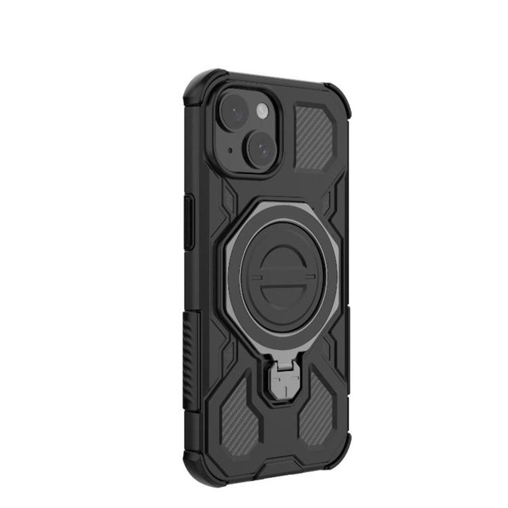 Hülle für Samsung Galaxy A16 5G A166 / A16 4G A165, Techsuit, Carbon Shield Pro, Schwarz