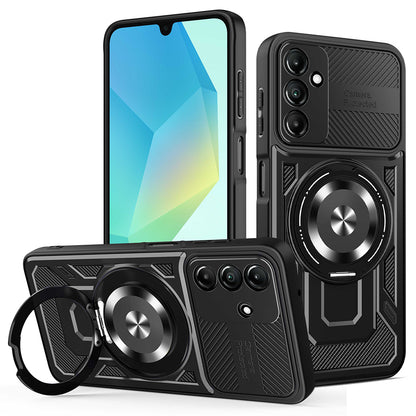 Hülle für Samsung Galaxy A16 5G A166 / A16 4G A165, Techsuit, RuggedCam, Schwarz