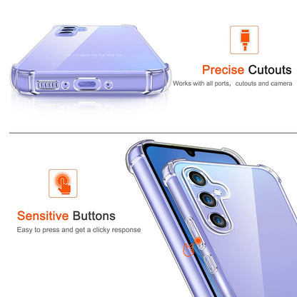 Hülle für Samsung Galaxy A16 5G A166 / A16 4G A165, Techsuit, stoßfest klar, transparent