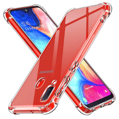 Case for Samsung Galaxy A20e A202, Techsuit, Shockproof Clear, Transparent