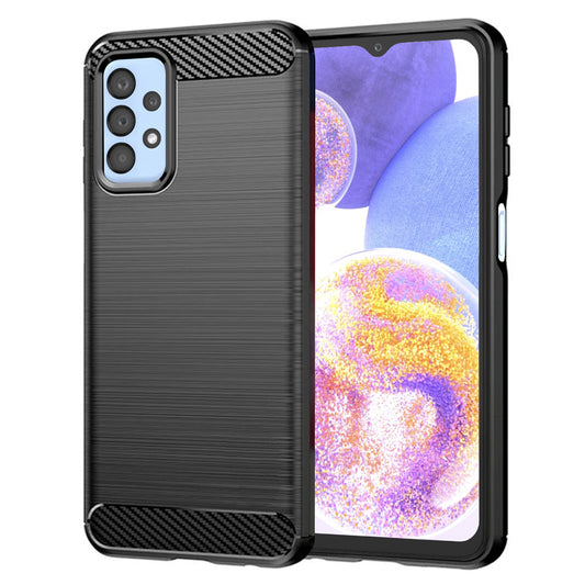Hülle für Samsung Galaxy A23 5G A236 / A23 A235, Techsuit, Carbon, Schwarz