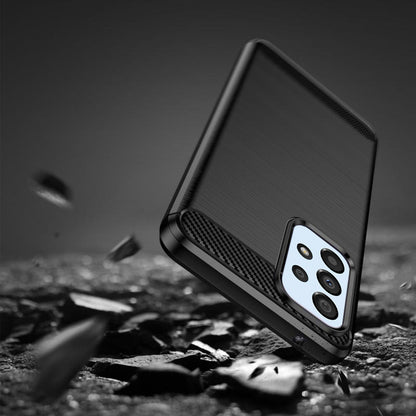 Hülle für Samsung Galaxy A23 5G A236 / A23 A235, Techsuit, Carbon, Schwarz
