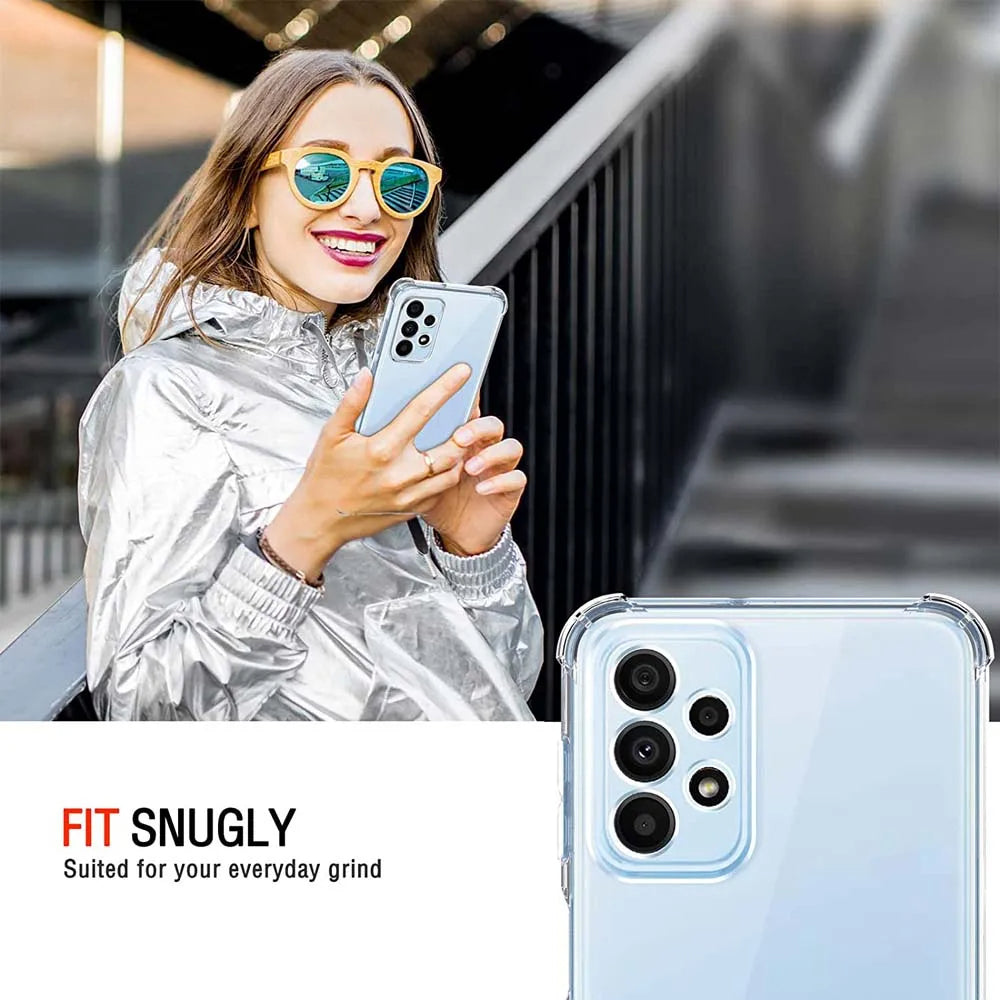 Hülle für Samsung Galaxy A23 5G A236 / A23 A235, Techsuit, stoßfest klar, transparent