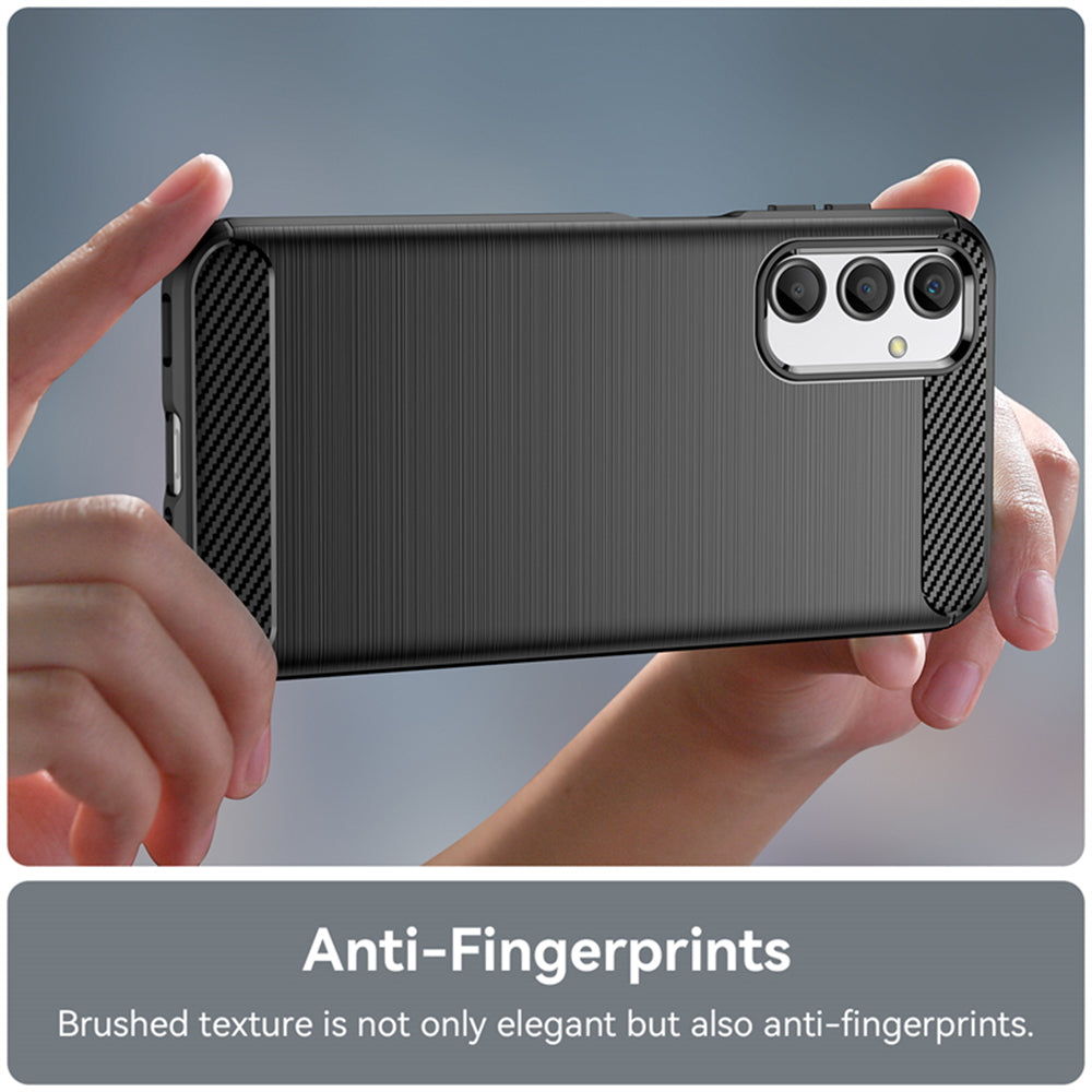 Hülle für Samsung Galaxy A25 A256, Techsuit, Carbon, Schwarz