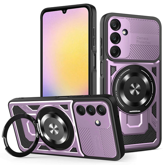 Hülle für Samsung Galaxy A25 A256, Techsuit, RuggedCam, Lila