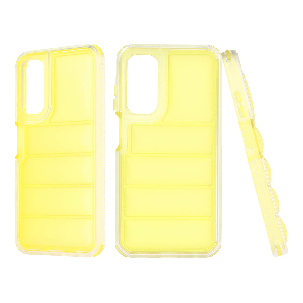 Hülle für Samsung Galaxy A25 A256, Techsuit, Wave Shield, Gelb