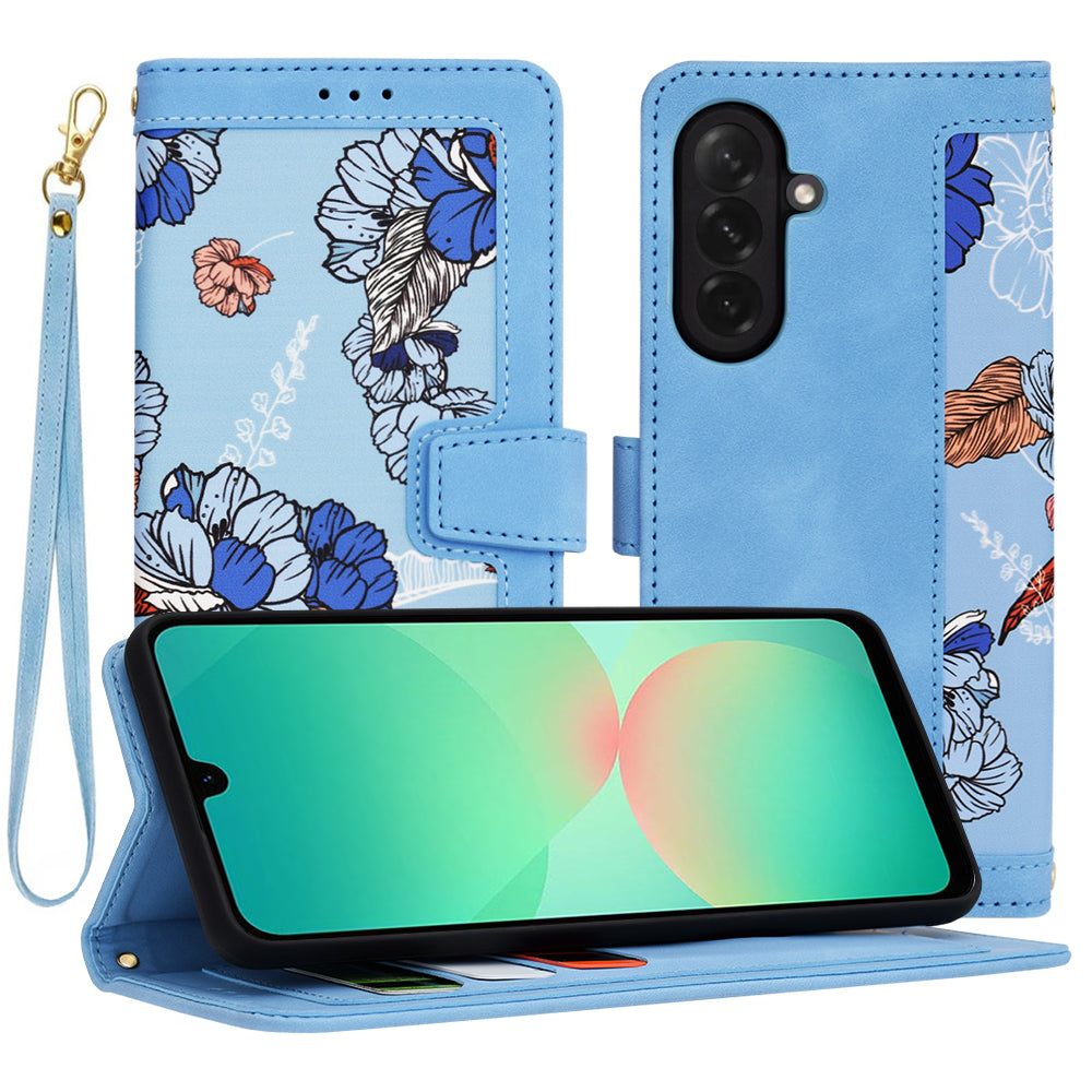 Hülle für Samsung Galaxy A26 A266, Techsuit, FlipCraft, Blau