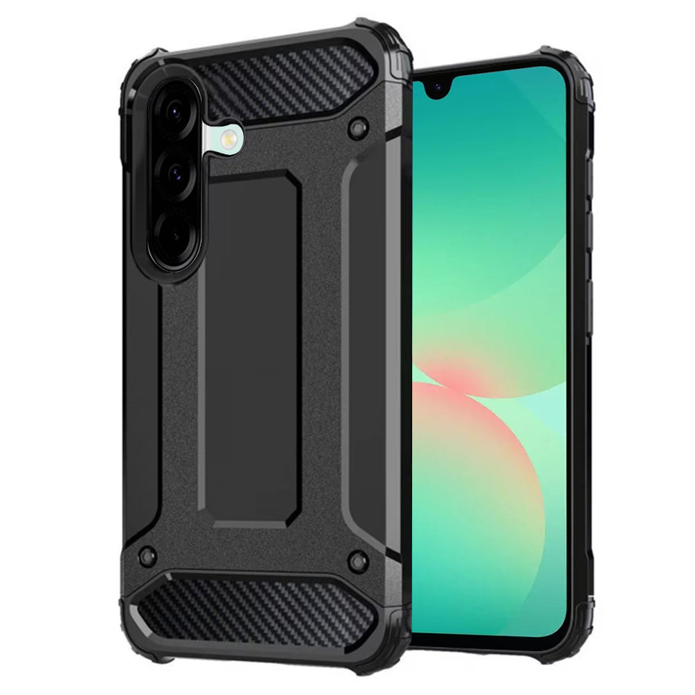Case for Samsung Galaxy A26 A266, Techsuit, Hybrid Armor, Black
