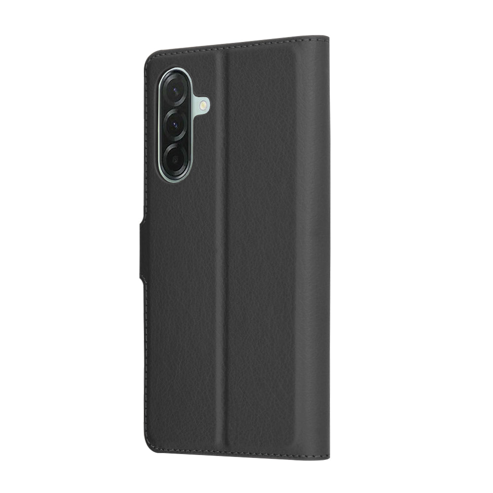 Hülle für Samsung Galaxy A26 A266, Techsuit, Leder-Folio, Schwarz