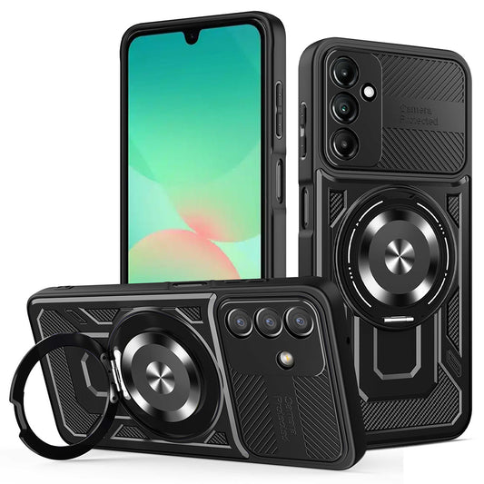 Hülle für Samsung Galaxy A27 5G, Techsuit, RuggedCam, Schwarz