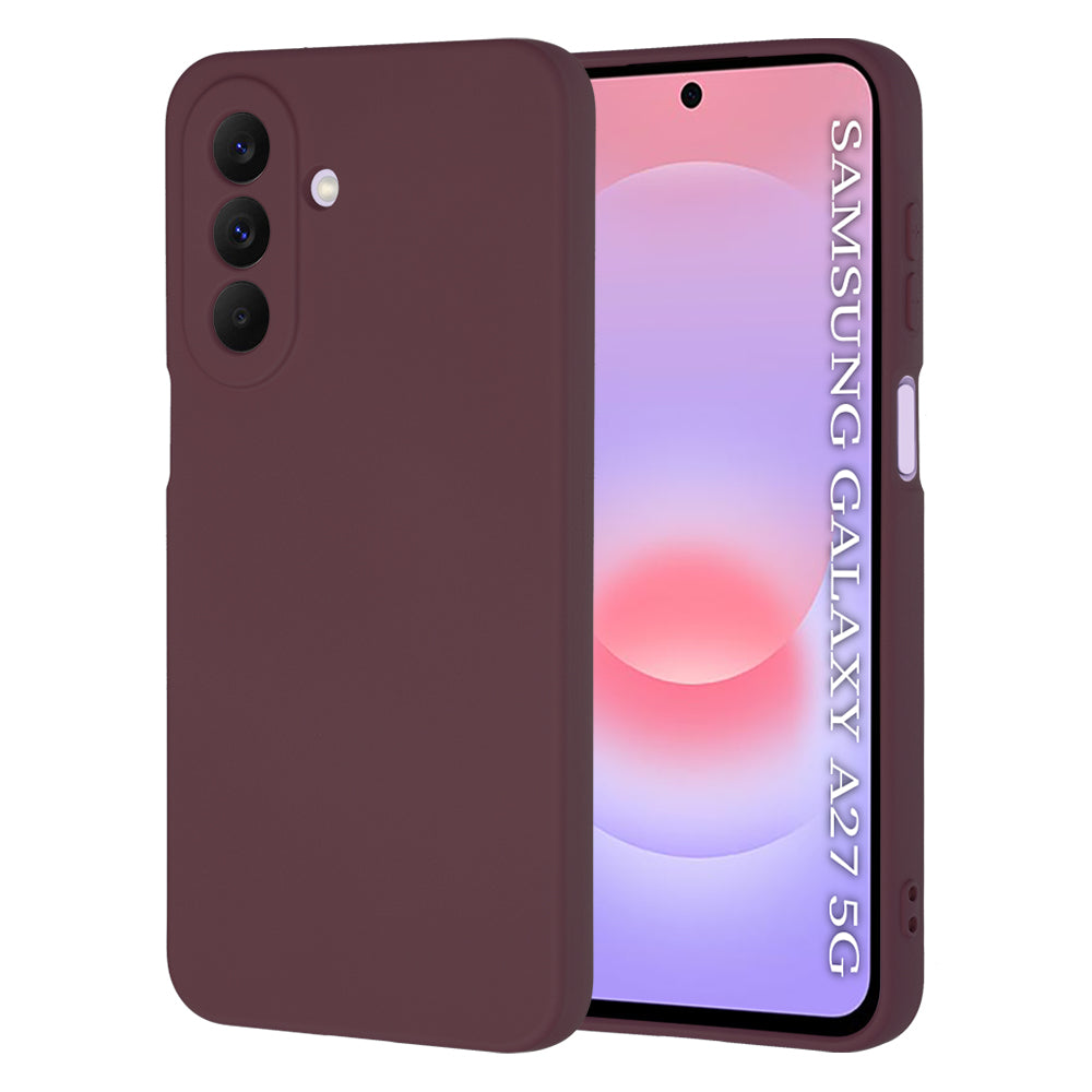 Hülle für Samsung Galaxy A27 5G, Techsuit, SoftFlex, Weinrot
