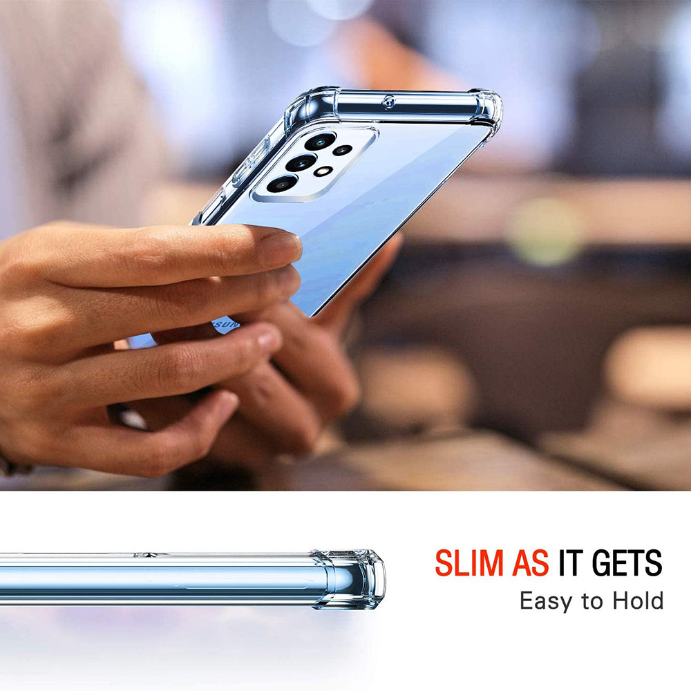 Case for Samsung Galaxy A32 A325, Techsuit, Shockproof Clear, Transparent