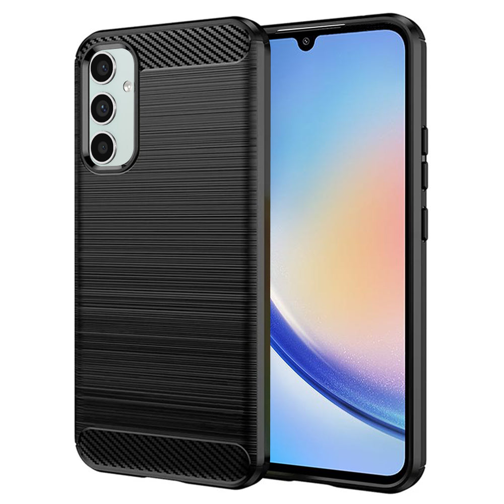 Case for Samsung Galaxy A34 A346, Techsuit, Carbon, Black