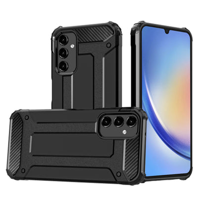Hülle für Samsung Galaxy A34 A346, Techsuit, Hybrid Armor, Schwarz