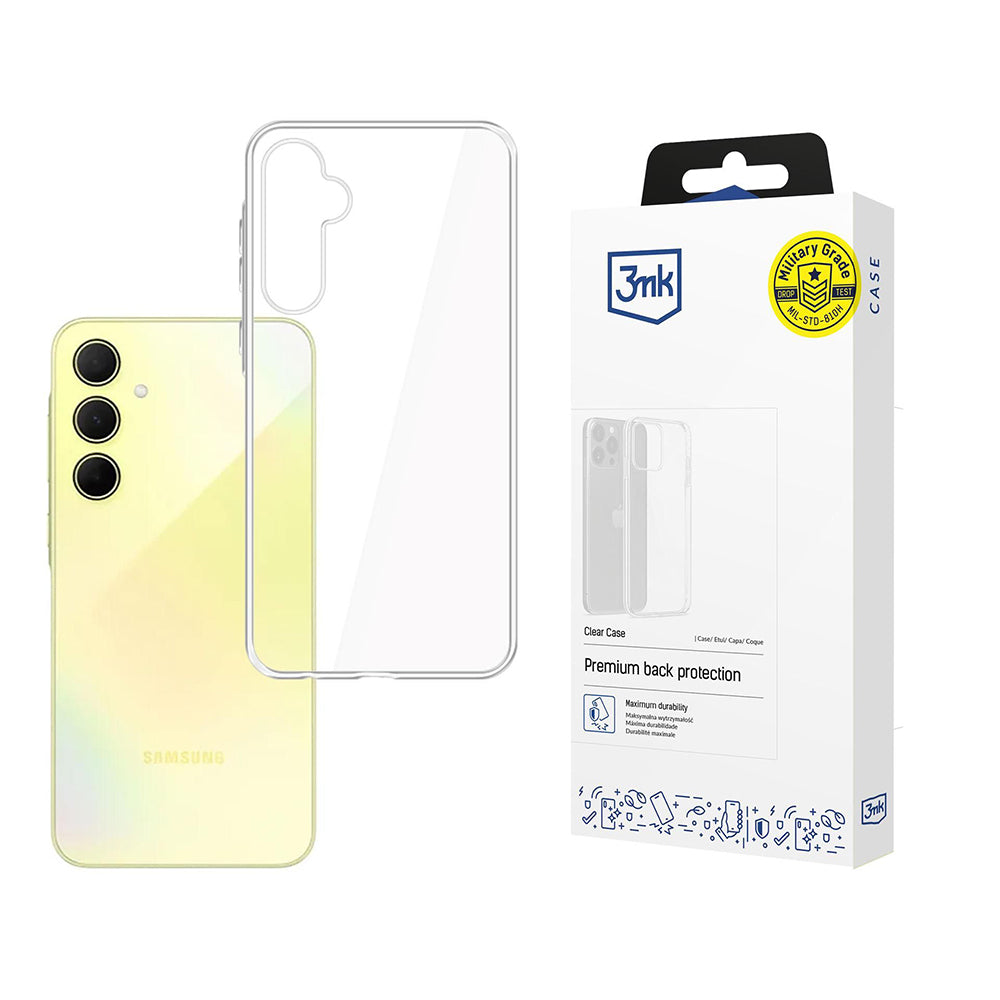 Hülle für Samsung Galaxy A35 5G A356, 3MK, Klar, Transparent