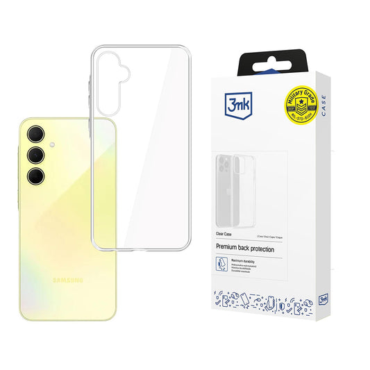 Hülle für Samsung Galaxy A35 5G A356, 3MK, Klar, Transparent