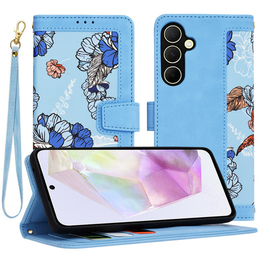 Hülle für Samsung Galaxy A35 5G A356, Techsuit, FlipCraft, Blau