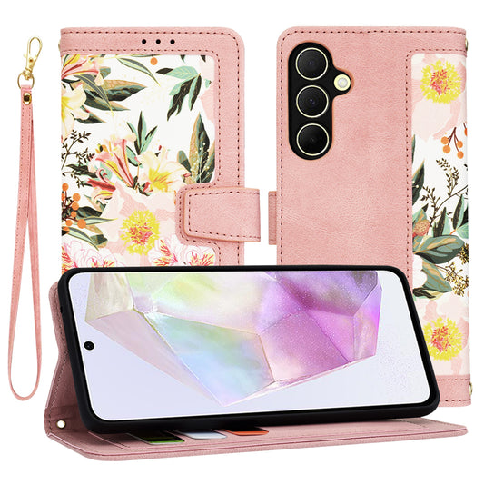 Hülle für Samsung Galaxy A35 5G A356, Techsuit, FlipCraft, Rosa