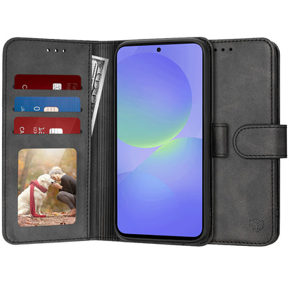 Hülle für Samsung Galaxy A36 A366, Techsuit, Diary Book, Schwarz