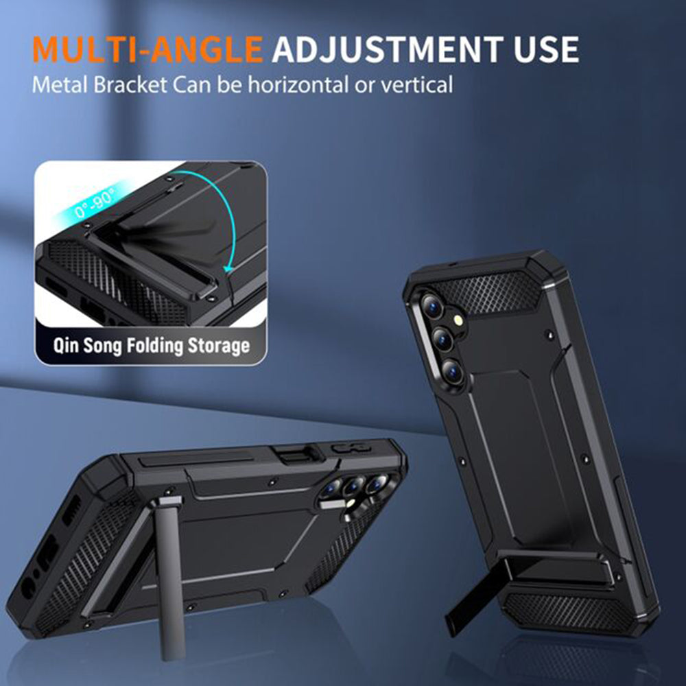 Hülle für Samsung Galaxy A36 A366, Techsuit, Hybrid Armor, Schwarz