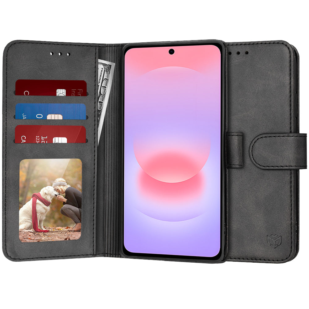 Hülle für Samsung Galaxy A37 5G, Techsuit, Diary Book, Schwarz