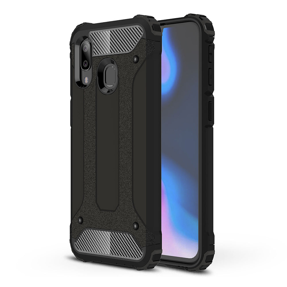 Case for Samsung Galaxy A40 A405, Techsuit, Hybrid Armor, Black