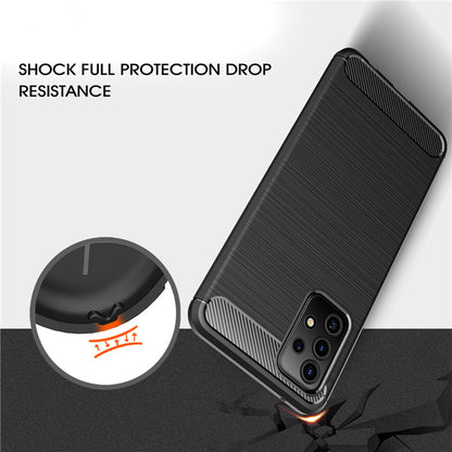 Hülle für Samsung Galaxy A52s 5G A528 / A52 5G A526 / A52 A525, Techsuit, Carbon, Schwarz
