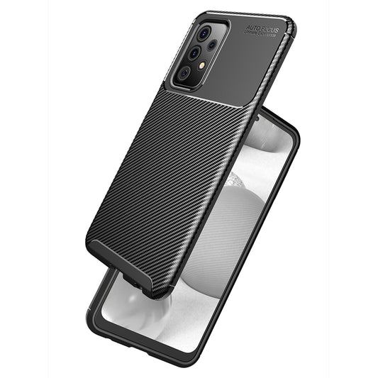 Hülle für Samsung Galaxy A52s 5G A528 / A52 5G A526 / A52 A525, Techsuit, CarbonFiber, Schwarz