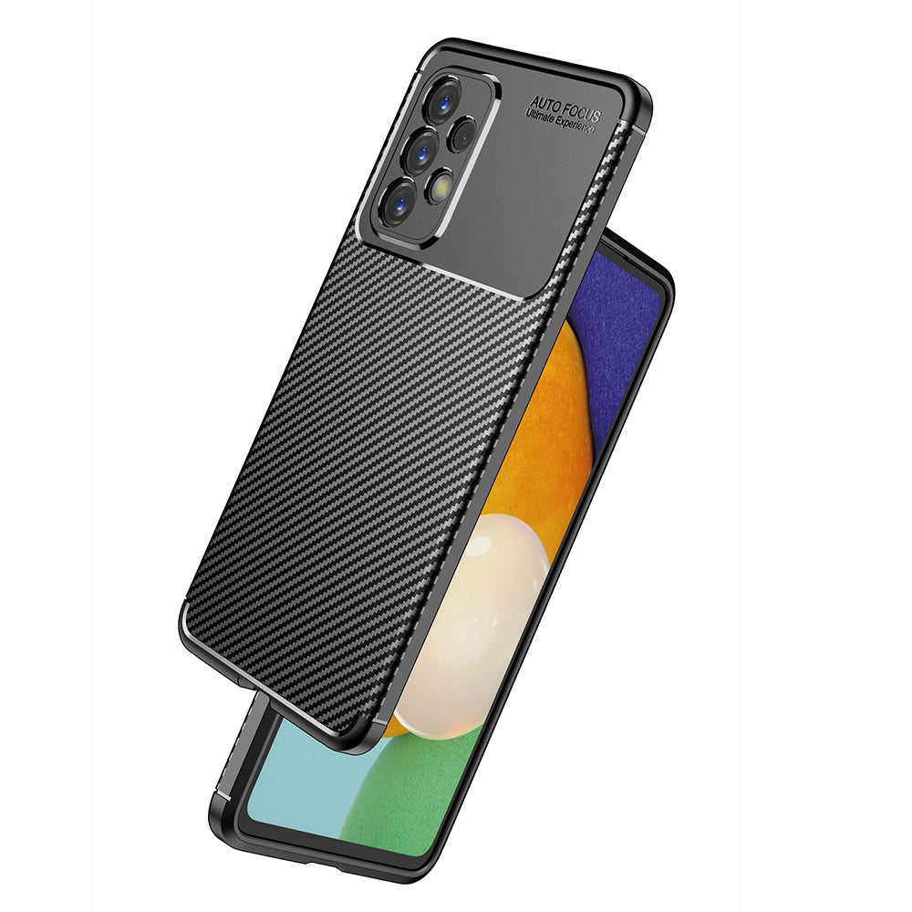 Hülle für Samsung Galaxy A53 5G A536, Techsuit, CarbonFiber, Schwarz