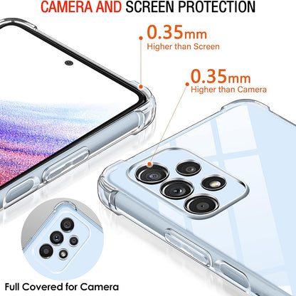 Hülle für Samsung Galaxy A53 5G A536, Techsuit, stoßfest klar, transparent