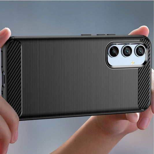Hülle für Samsung Galaxy A54 A546, Techsuit, Carbon, Schwarz