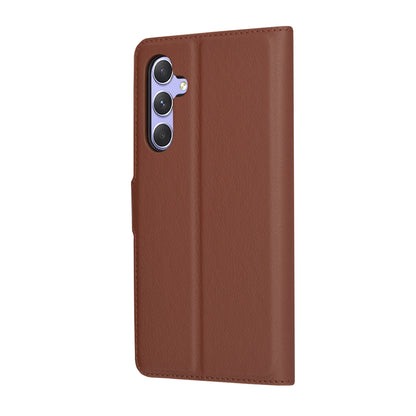 Hülle für Samsung Galaxy A54 A546, Techsuit, Leder-Folio, Braun
