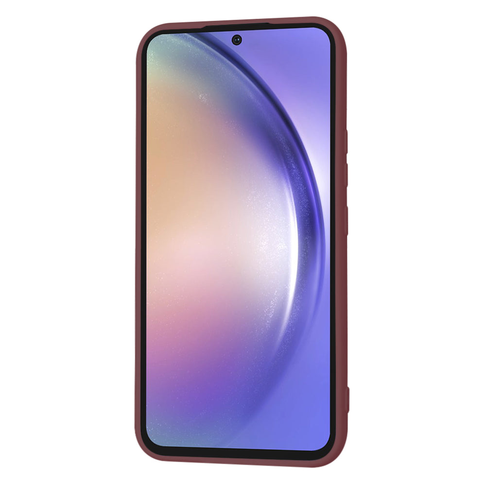 Hülle für Samsung Galaxy A54 A546, Techsuit, SoftFlex, Weinrot