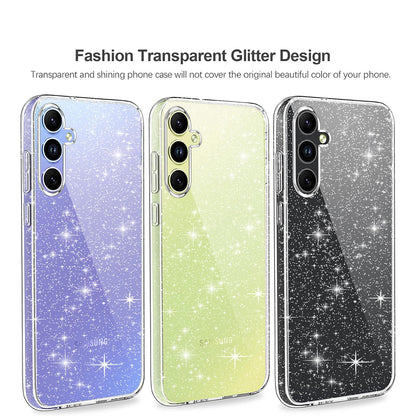 Hülle für Samsung Galaxy A54 A546, Techsuit, SparkleSkin, Transparent