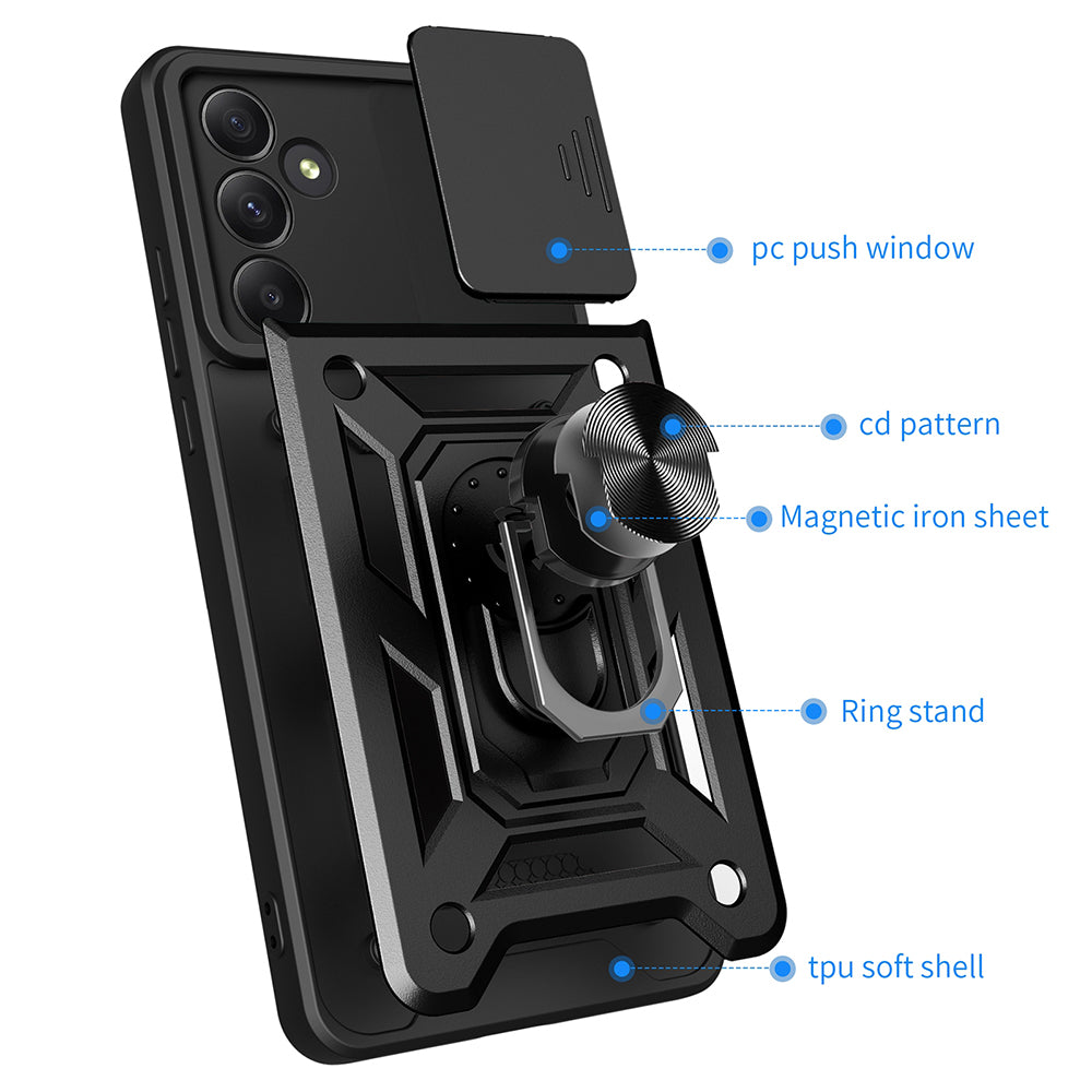 Case for Samsung Galaxy A55 5G A556, Techsuit, CamShield, Blue