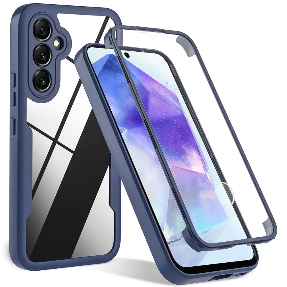 Hülle für Samsung Galaxy A55 5G A556, Techsuit, ColorVerse 360, Blau