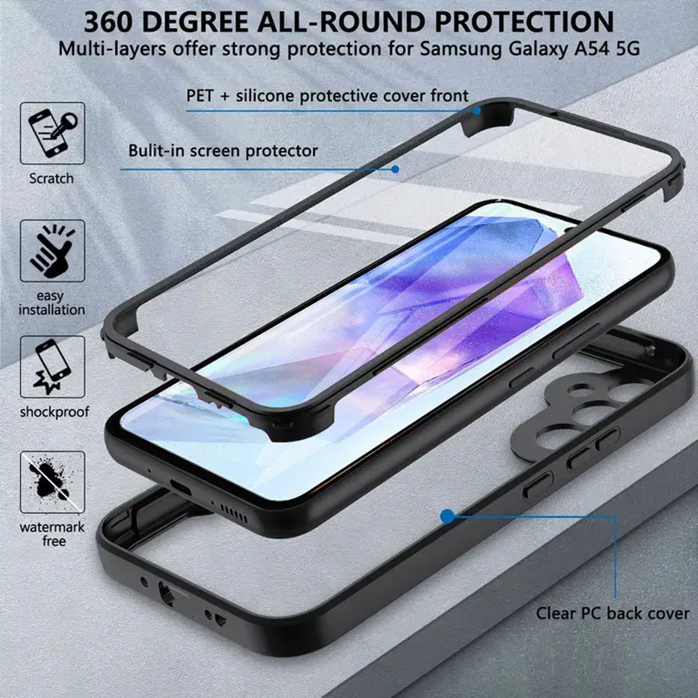 Hülle für Samsung Galaxy A55 5G A556, Techsuit, ColorVerse 360, Blau