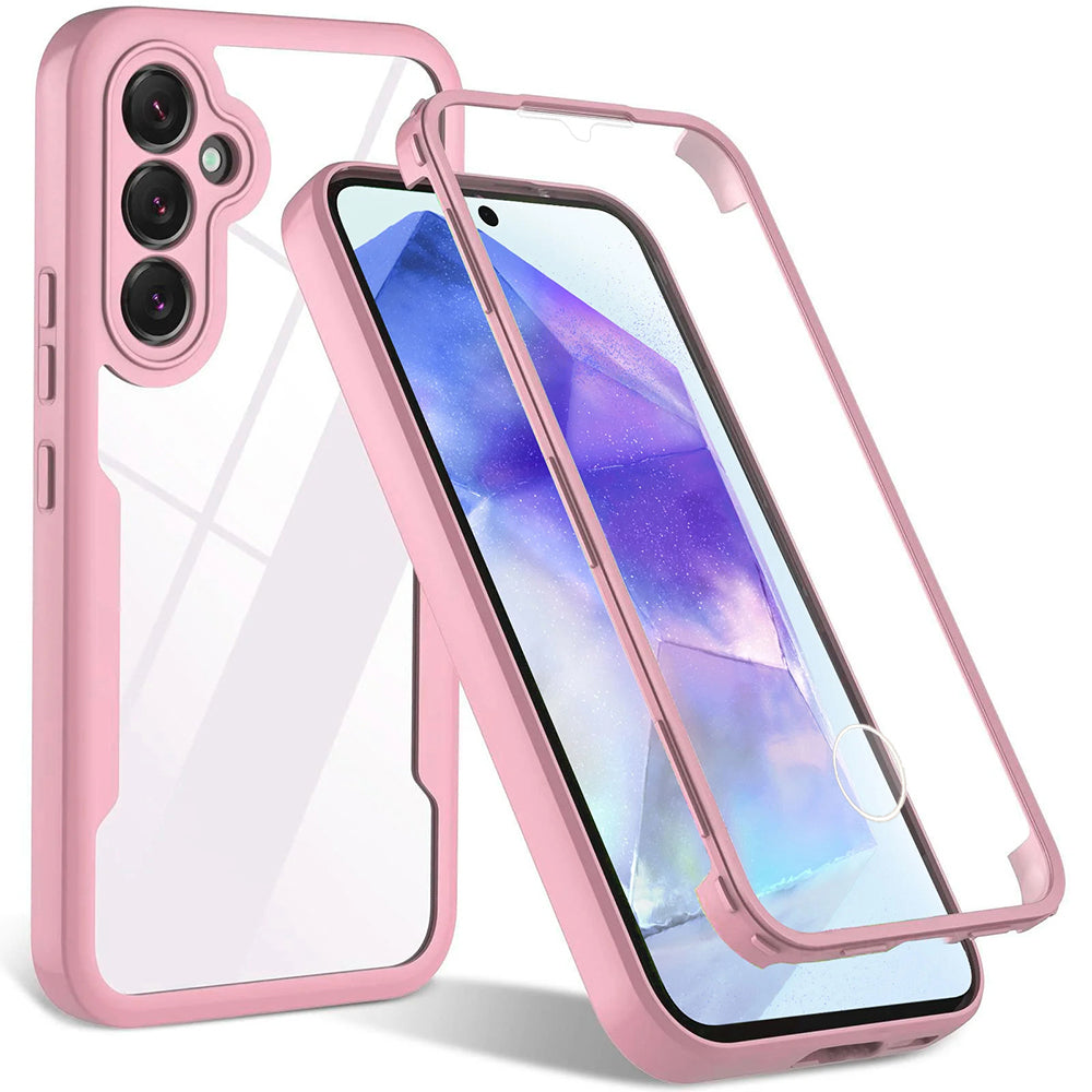 Hülle für Samsung Galaxy A55 5G A556, Techsuit, ColorVerse 360, Rosa