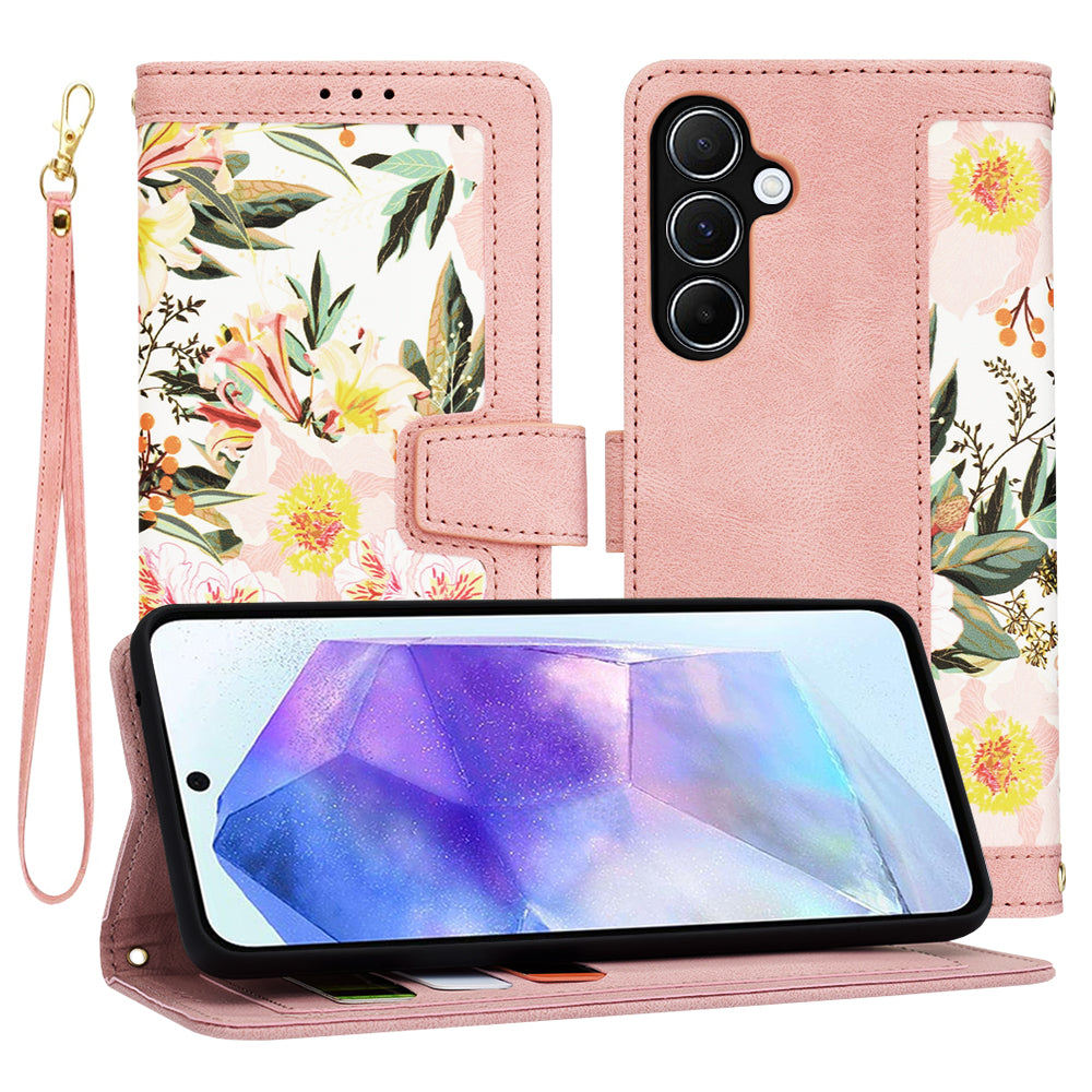 Hülle für Samsung Galaxy A55 5G A556, Techsuit, FlipCraft, Rosa
