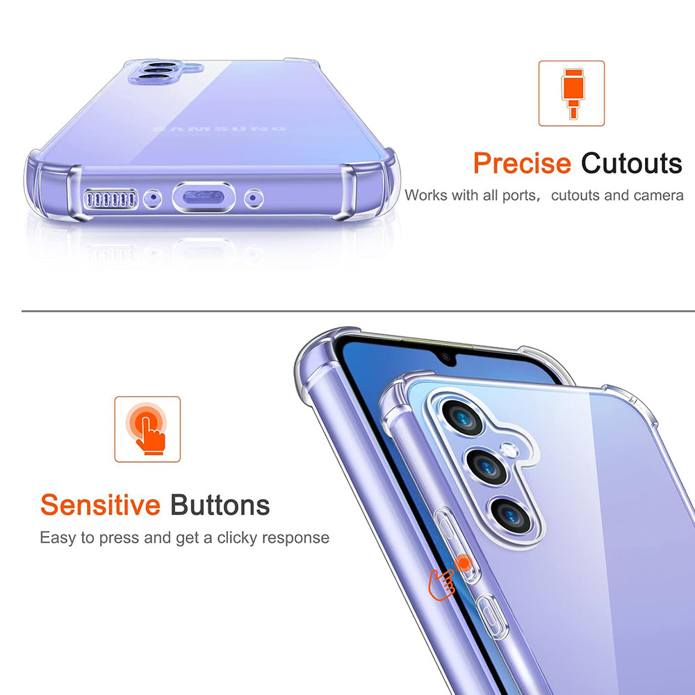 Hülle für Samsung Galaxy A55 5G A556, Techsuit, stoßfest klar, transparent