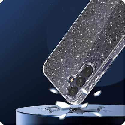 Hülle für Samsung Galaxy A55 5G A556, Techsuit, SparkleSkin, Transparent