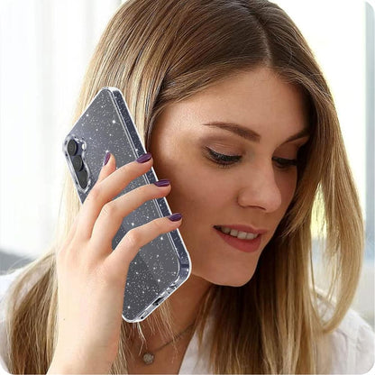 Hülle für Samsung Galaxy A55 5G A556, Techsuit, SparkleSkin, Transparent