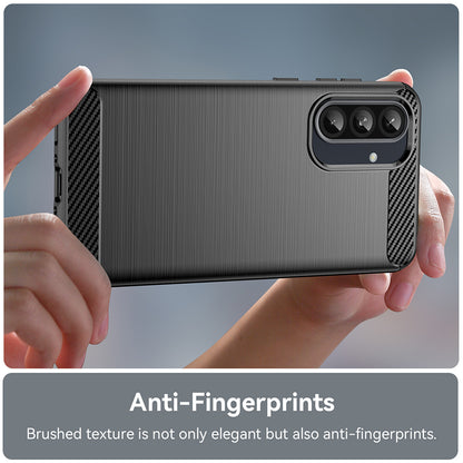 Hülle für Samsung Galaxy A56 A566 / A36 A366, Techsuit, Carbon, Blau