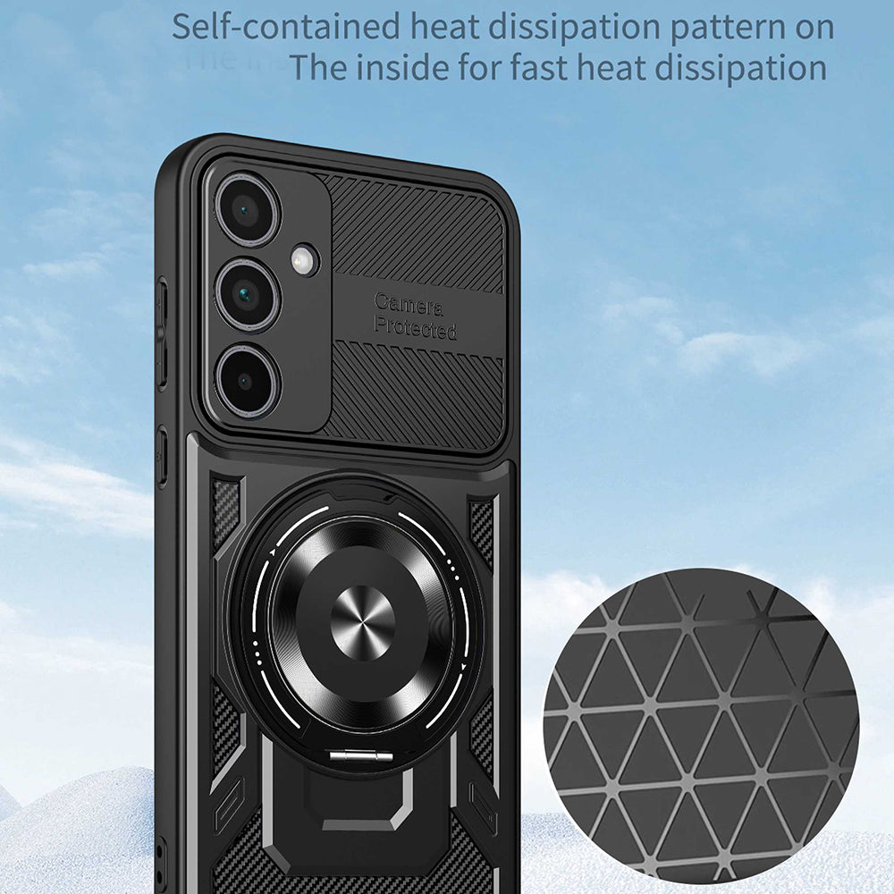 Hülle für Samsung Galaxy A56 A566 / A36 A366, Techsuit, RuggedCam, Lila
