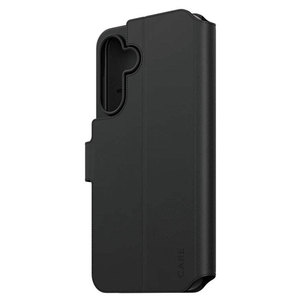 Hülle für Samsung Galaxy A56 A566, PanzerGlass, Care Feature Kickstand Wallet, Schwarz