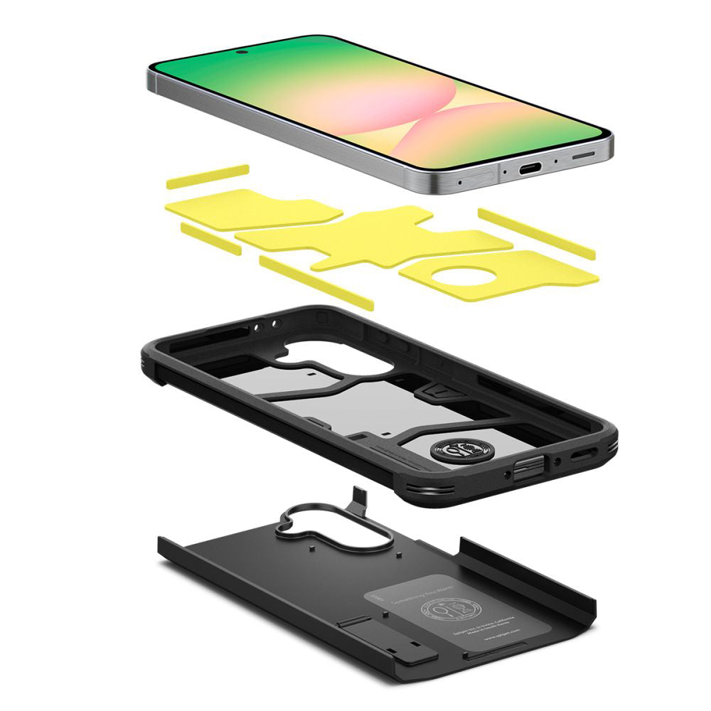 Case for Samsung Galaxy A56 A566, Spigen, Tough Armor, Black ACS09294