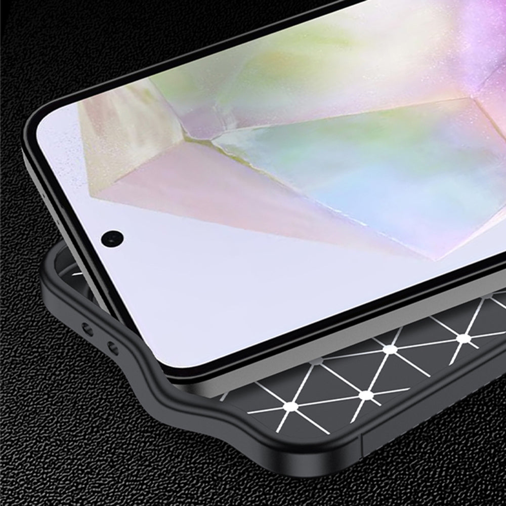 Hülle für Samsung Galaxy A56 A566, Techsuit, CarbonFiber, Schwarz