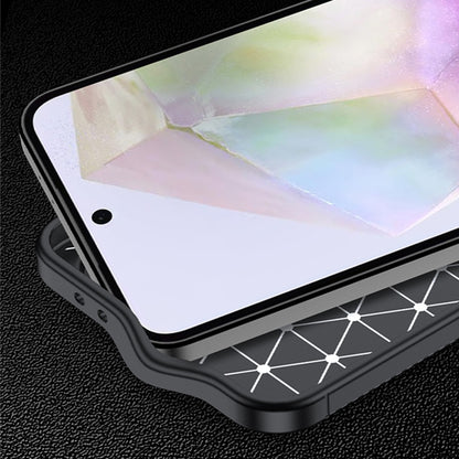 Hülle für Samsung Galaxy A56 A566, Techsuit, CarbonFiber, Schwarz