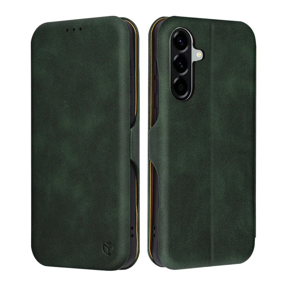 Case for Samsung Galaxy A56 A566, Techsuit, Safe Wallet Plus, Green